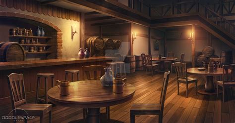 Tavern | Background Illustration for Selling by doodle-space on DeviantArt