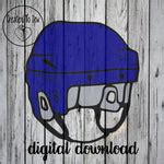 Hockey Player Helmet SVG File – Created To Sew