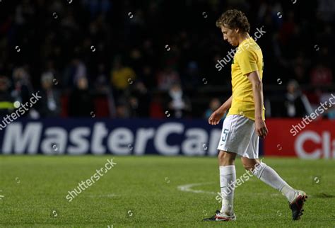 Brazils Lucas Leiva Leaves Pitch After Editorial Stock Photo - Stock ...