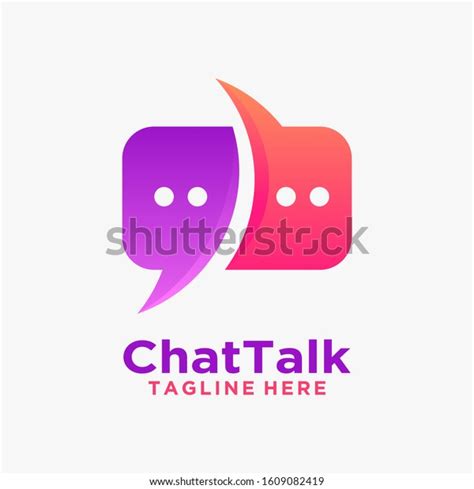 Creative Chat Logo Design Inspiration Stock Vector (Royalty Free ...