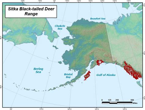 Sitka Black-tailed Deer Range Map, Alaska Department of Fish and Game