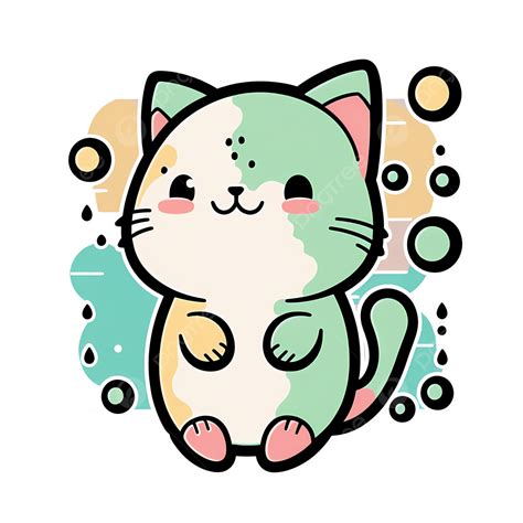 Cat Sticker Cartoon Kitten Kitty Cute, Cat Sticker, Cartoon Kitten, Cute Kitten PNG Transparent ...