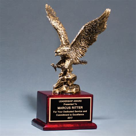 Antique Bronze Finished Eagle Trophy - Awards for Less