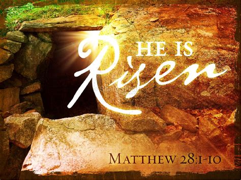 He Is Risen Church PowerPoint Template