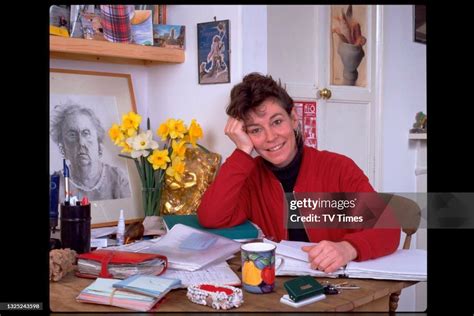 Writer and actress Jacquetta May photographed reading scripts at home... News Photo - Getty Images