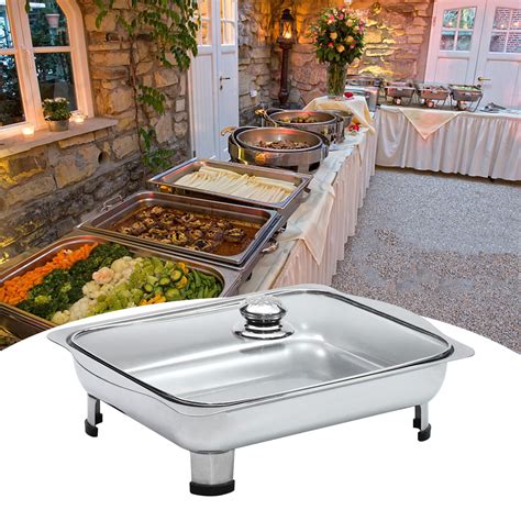 Chafing Dishes,Chafing Dishes Stainless Steel Chafer Rectangular,Chafers for Catering Buffet ...