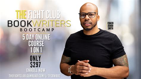 The Fight Club Book Writer's Bootcamp Online Course 1 ON 1