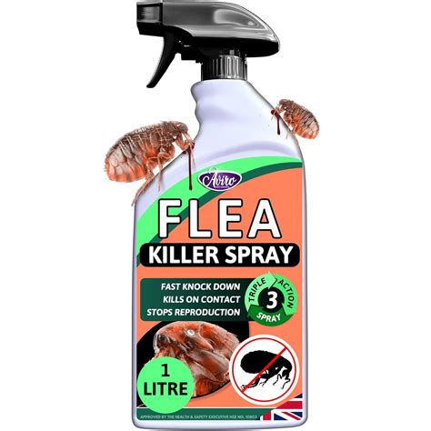 Aviro Flea Spray for The Home - Fast Acting Professional Home Flea Treatment for House. Safe and ...