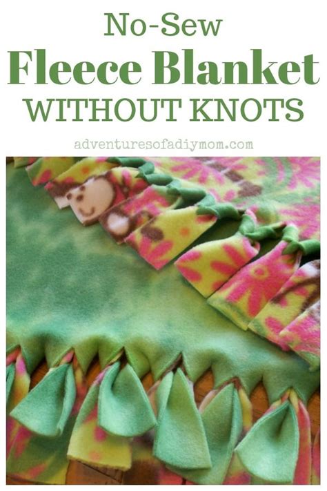 How to Make a No Sew Fleece Blanket Without Knots | Fleece blanket diy, No sew fleece blanket ...