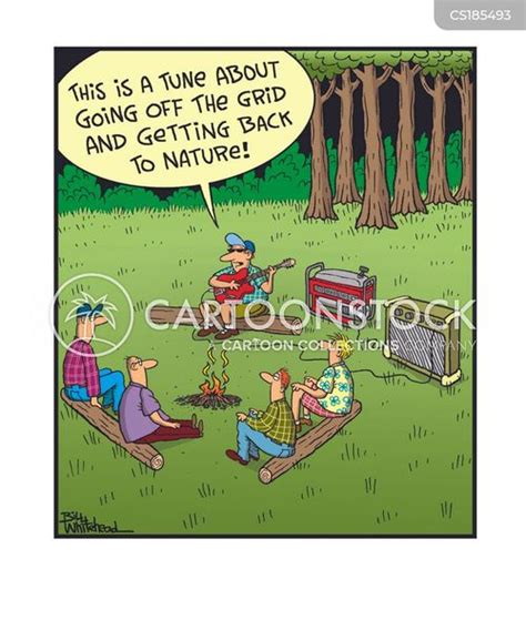 Camping Out Cartoons and Comics - funny pictures from CartoonStock