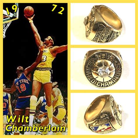 Los Angeles Lakers Wilt Chamberlain 1972 Championship Ring | Etsy