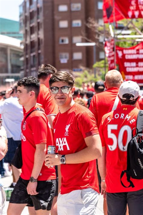 Liverpool Fans at the UEFA Champions League Final in Madrid Editorial ...