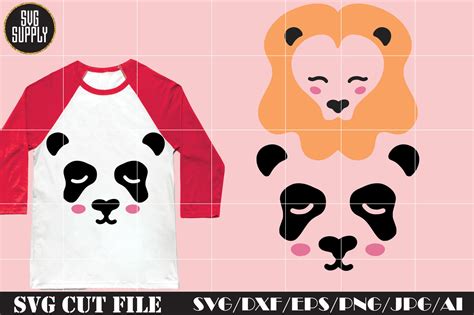 Cute Animal Faces SVG Cut File By SVGSUPPLY | TheHungryJPEG