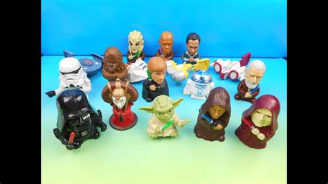 2005 STAR WARS EPISODE III COMPLETE THE SAGA SET OF 17 BURGER KING KIDS MEAL TOYS VIDEO REVIEW ...