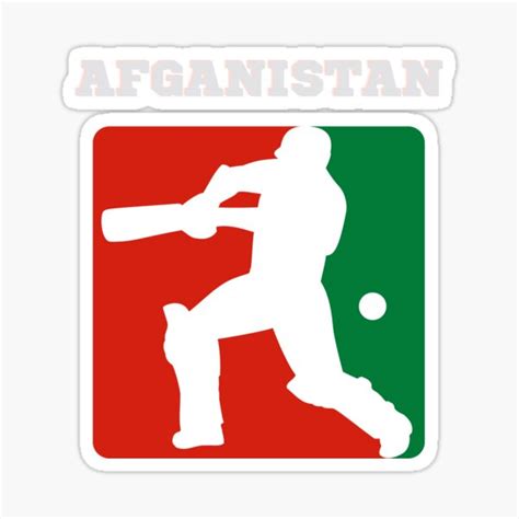 "afghanistan cricket, Team Afghanistan Cricketer" Sticker for Sale by ...