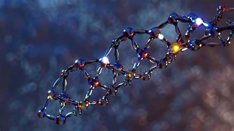 Closeup Image of the Complementary Base Pairing in a DNA Double Helix ...