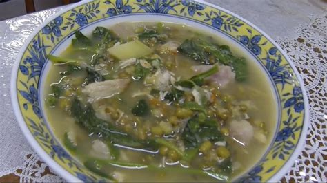 Filipino Foods: Cooking Mongo Beans with Green Vegetable Soup Ep 2 - YouTube