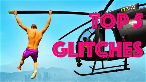 GTA 5 (ONLINE) - TOP 5 GLITCHES *After patch 1.35* - YouTube