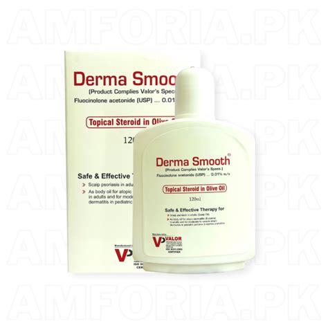 Derma Smooth Tropical Steroid in Olive Oil 120ml - 100% Authentic Online Store in Pakistan of ...