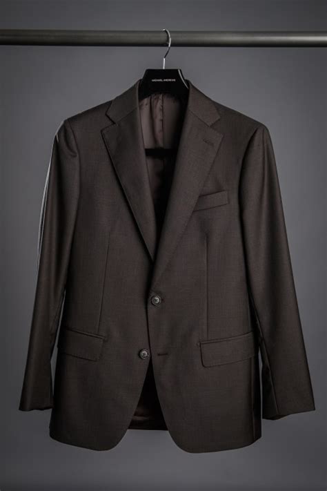 Brown Sharkskin Suit - Recommended by He Spoke Style