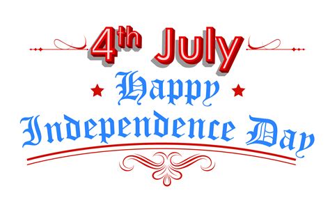 Happy Independence Day 4th July Clipart | 4th of july images, 4th of july clipart, Happy 4 of july