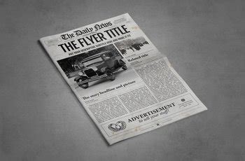 1 Page Newspaper Template Adobe Photoshop (11x17 inch) by Newspaper Templates