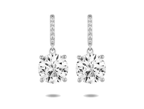 Lab-Grown Diamond Drop Earrings – Lightbox Jewelry