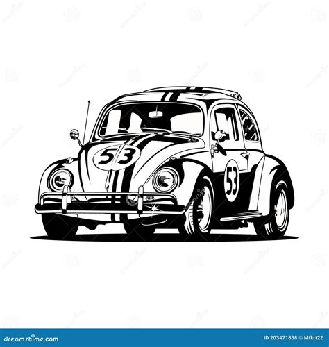 Volkswagen Beetle Cartoon Royalty-Free Stock Photography ...