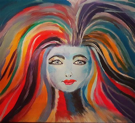 Rainbow Angel Painting by Julie Durant - Pixels