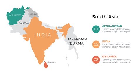 South-Asia-Map-PPT-template.png - Templatesupper