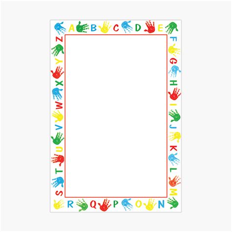 Alphabet Border Poster Board 13"x19" | TheRoyalStore