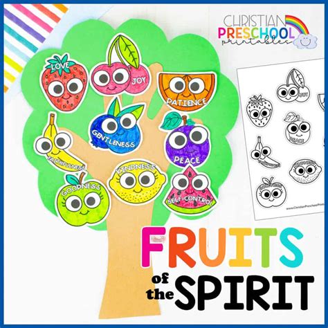 Fruit of the Spirit for Kids - Christian Preschool Printables