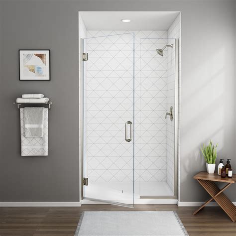 48 x 72-Inch Height Frameless Shower Door With Panel