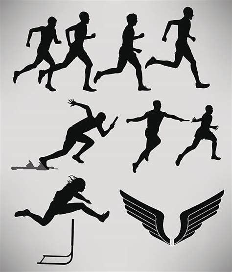 Track And Field Clip Art, Vector Images & Illustrations - iStock