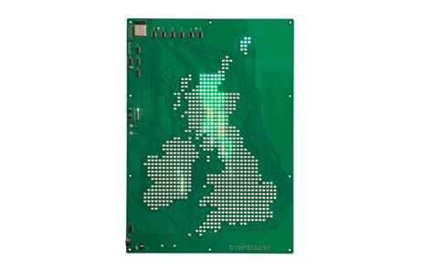 UK and Ireland Map Trackr - Colour (Large) - Traintrackr - Live LED Maps