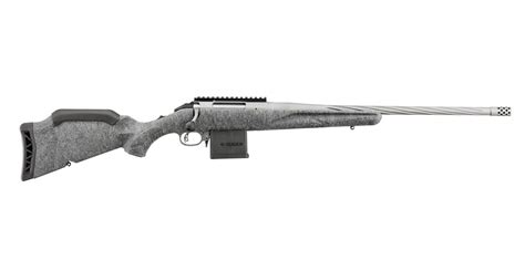 Ruger American Gen II 204 Ruger Bolt-Action Rifle with Gray Splatter Stock and Gun Met ...