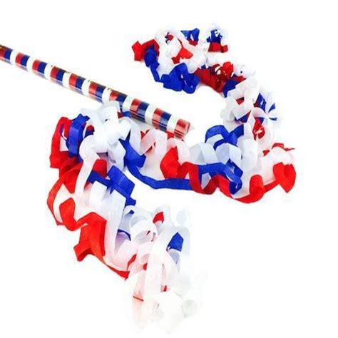 White and Blue Confetti Popper USA Confetti Popper Patriotic Confetti ...