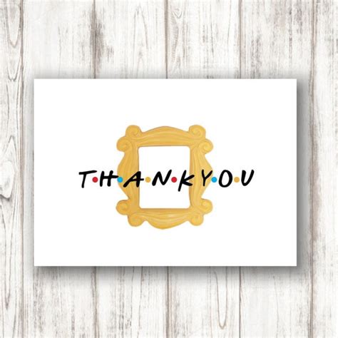 Thank You Notes Friends Theme - Etsy