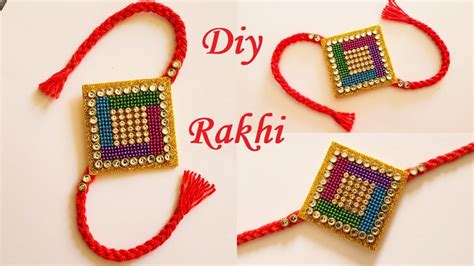 How To Make Rakhi At Home || Handmade Rakhi # 2 || DIY Rakhi Making Ideas - YouTube