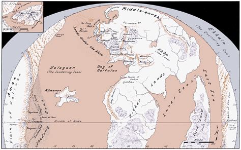 the lord of the rings - Most accurate Map of Arda before Beleriand was lost - Science Fiction ...