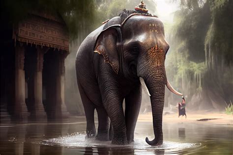 Thai Elephant Day March 13 ai generated art 18121002 Stock Photo at Vecteezy