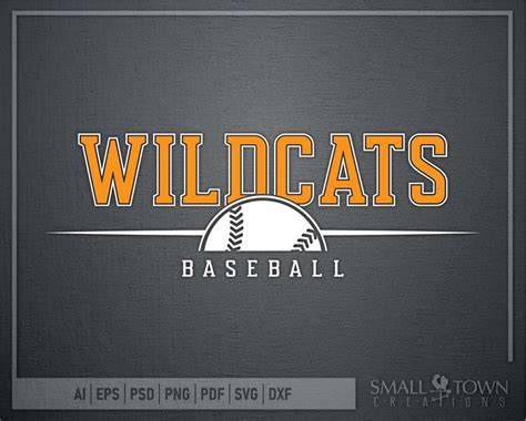 Wildcat Baseball Wildcat Baseball logo Wildcat Baseball | Etsy