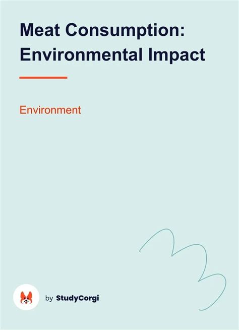 Meat Consumption: Environmental Impact | Free Essay Example