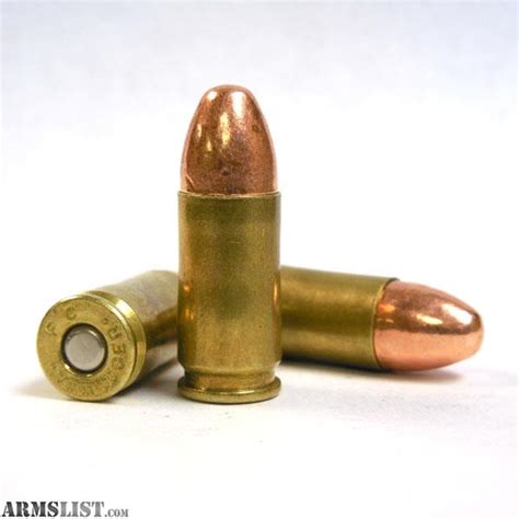 ARMSLIST - For Sale: New factory 9mm brass cased ammo