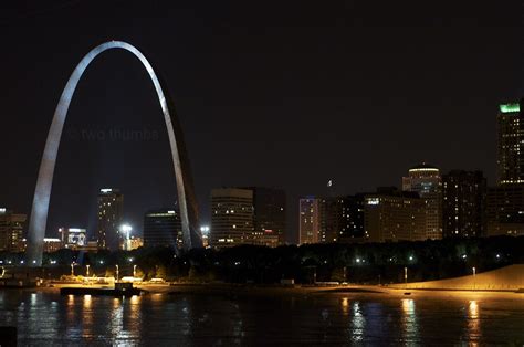 St. Louis Skyline | The St. Louis skyline at night with the … | Flickr