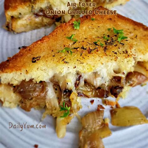 Air Fryer Onion Melt (Grilled Cheese Sandwich with Caramelized Onions ...