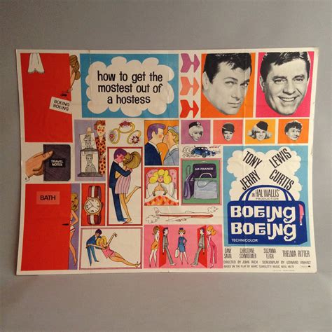 Original 1965 film poster Boeing Boeing