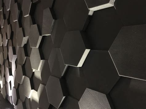 This hexagonal acoustic foam #installation creates a striking, yet subtle impact #cutfoam # ...