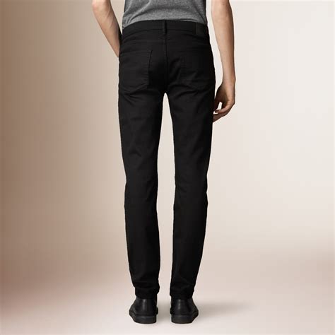 Slim Fit Deep Black Jeans - Men | Burberry United States