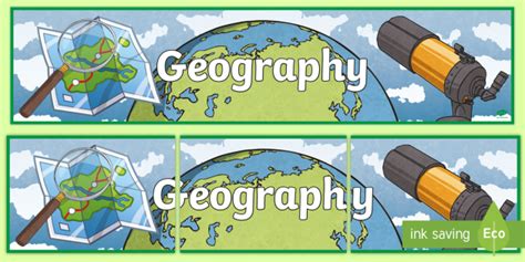 Geography Display Banner (teacher made)